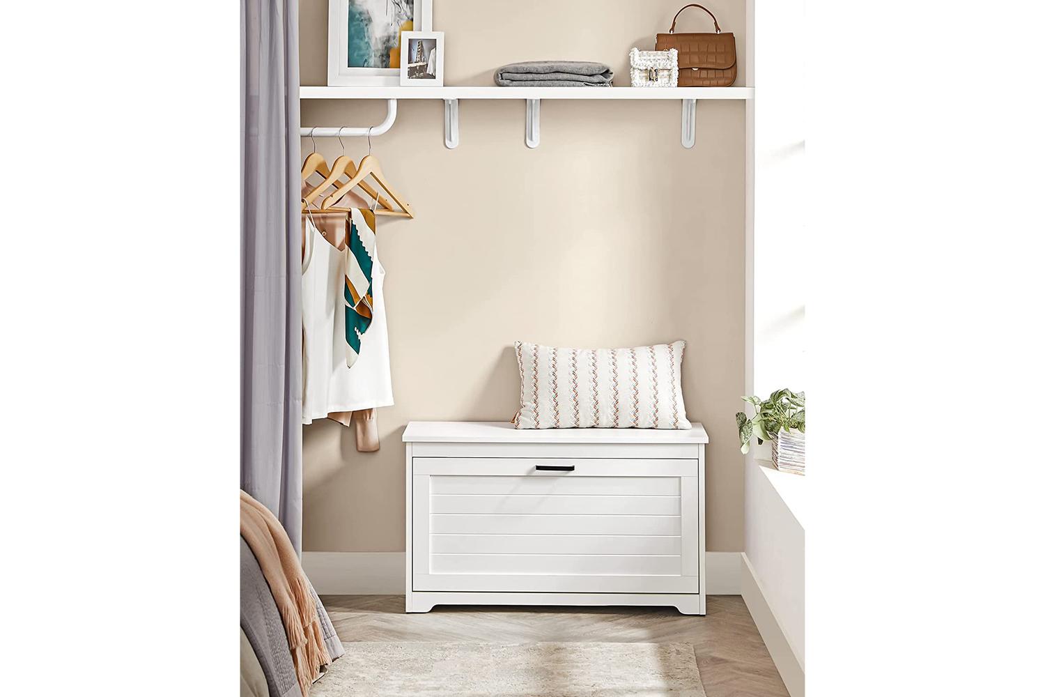 Vasagle Shoe Bench | Shoe Storage Bench | Particleboard | 80 X 30 X 46 Cm-3