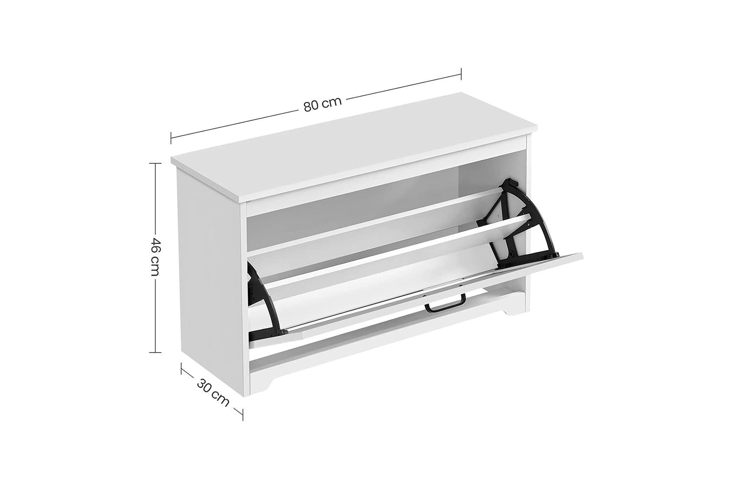 Vasagle Shoe Bench | Shoe Storage Bench | Particleboard | 80 X 30 X 46 Cm-5