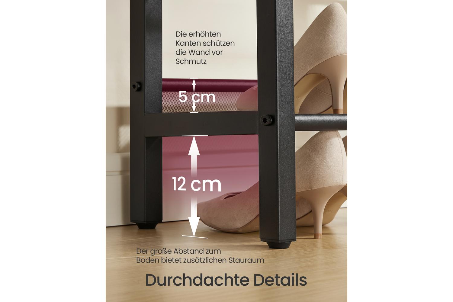 Vasagle Shoe Bench | Shoe Storage Bench | Steel And Particleboard | 75cm-3