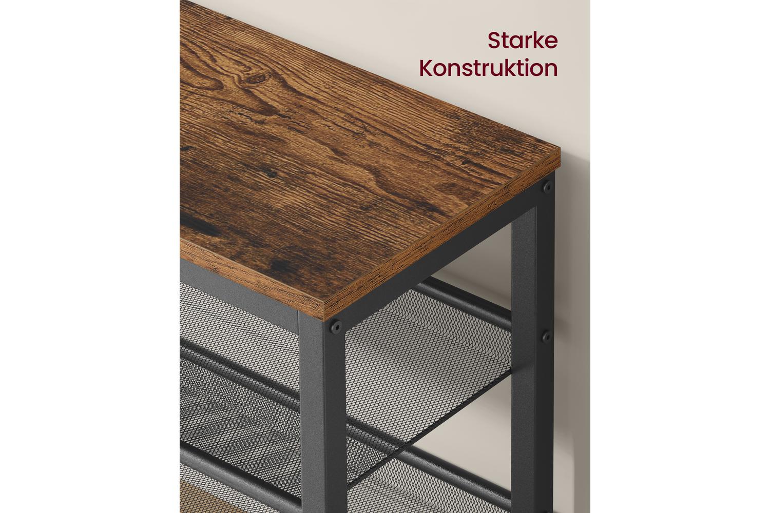 Vasagle Shoe Bench | Shoe Storage Bench | Steel And Particleboard | 75cm-4