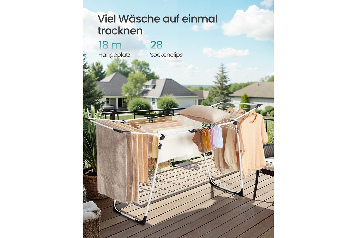 Songmics Clothes Drying Rack | Clothes Drying Rack | Steel | Large-2