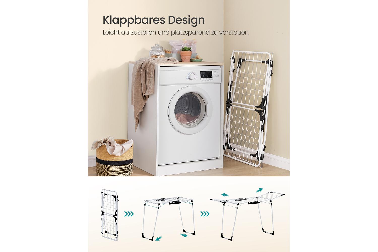 Songmics Clothes Drying Rack | Clothes Drying Rack | Steel | Large-4