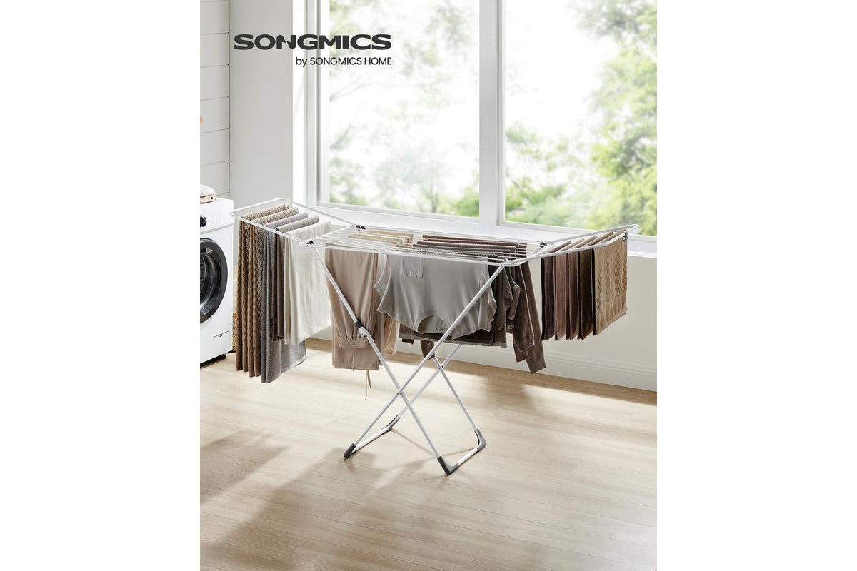 Songmics Clothes Drying Rack | Clothes Airer | Steel | Large
