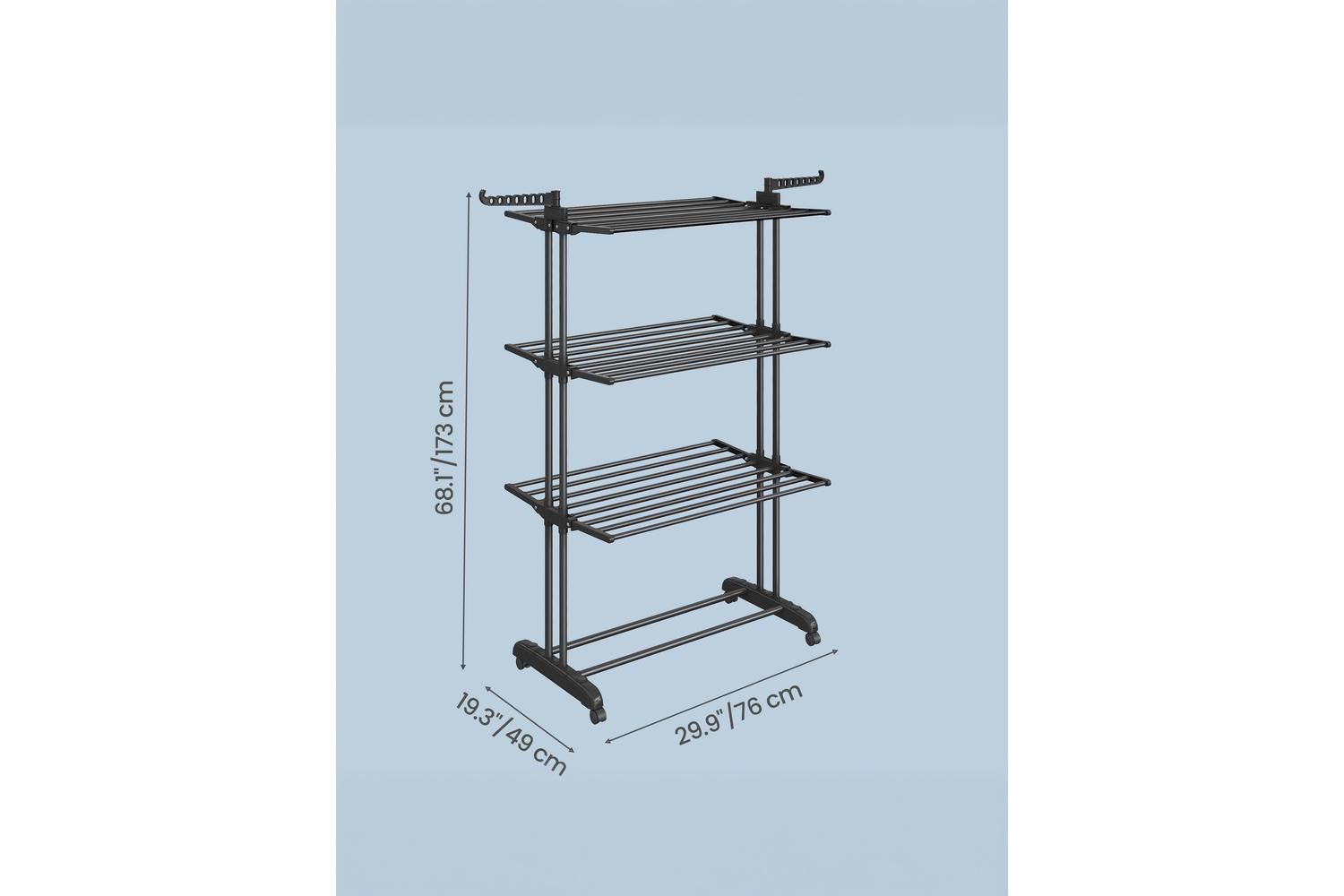 Songmics Clothes Drying Rack | Clothes Airer | Stainless Steel | Large-6