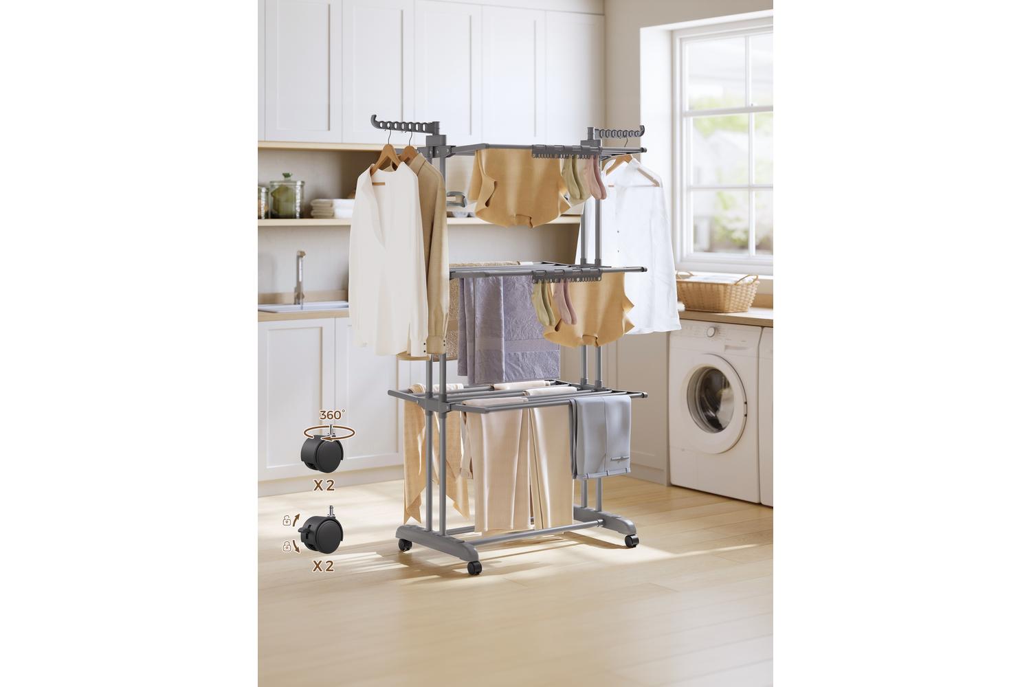Songmics Clothes Drying Rack | Clothes Drying Rack | Stainless Steel | Large-5