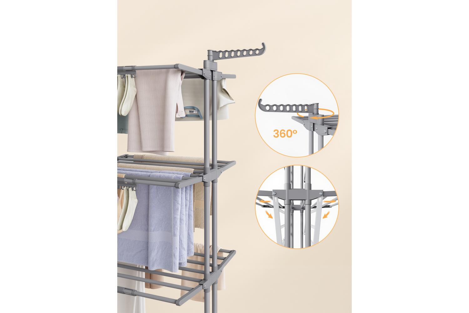 Songmics Clothes Drying Rack | Clothes Drying Rack | Stainless Steel | Large-8