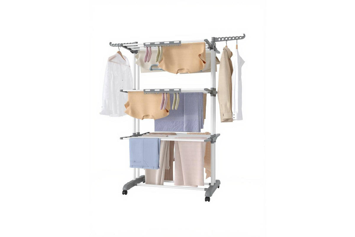 Songmics Clothes Drying Rack | Clothes Airer | Steel | Large-2