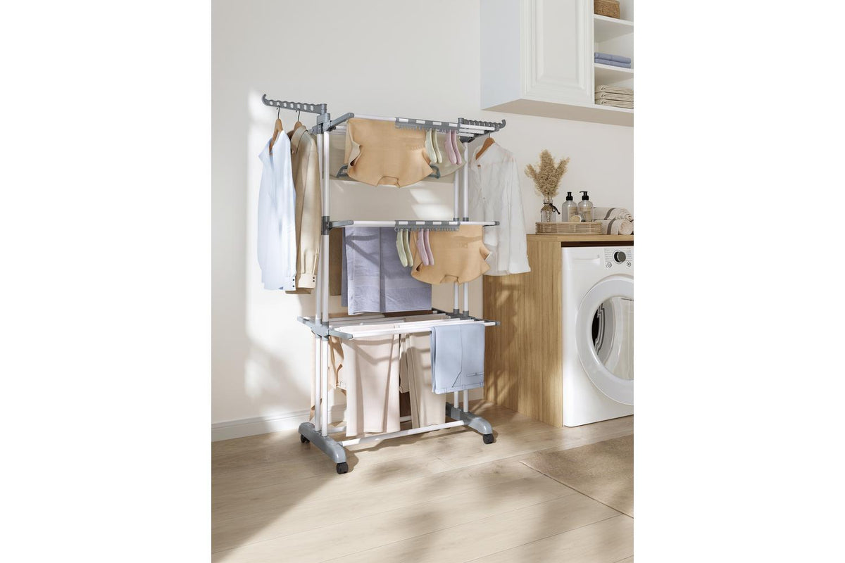 Songmics Clothes Drying Rack | Clothes Airer | Steel | Large-4