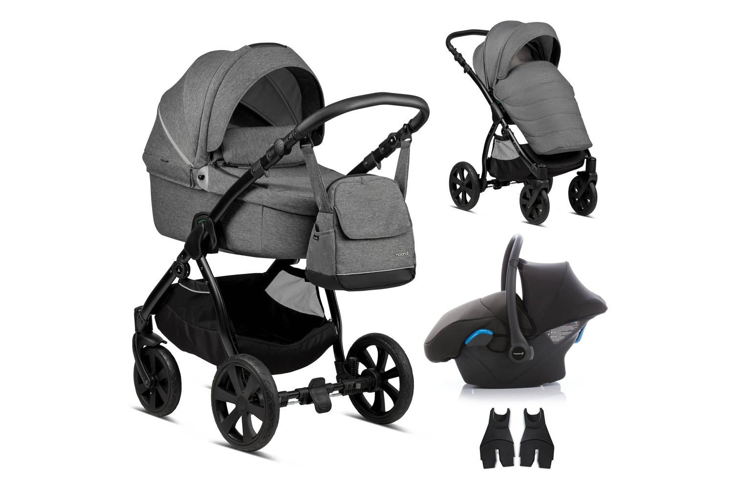 Noordi Fjordi 3-in-1 Travel System | Dark Grey