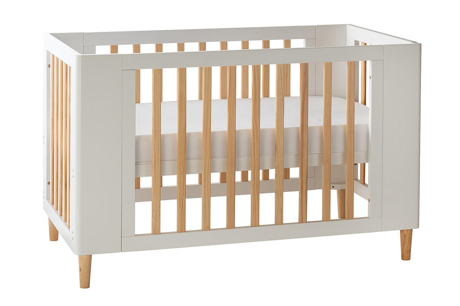 Cocoon Evoke 4 in 1 Crib, Cot Bed, Toddler Bed & Sofa | White/Natural-3