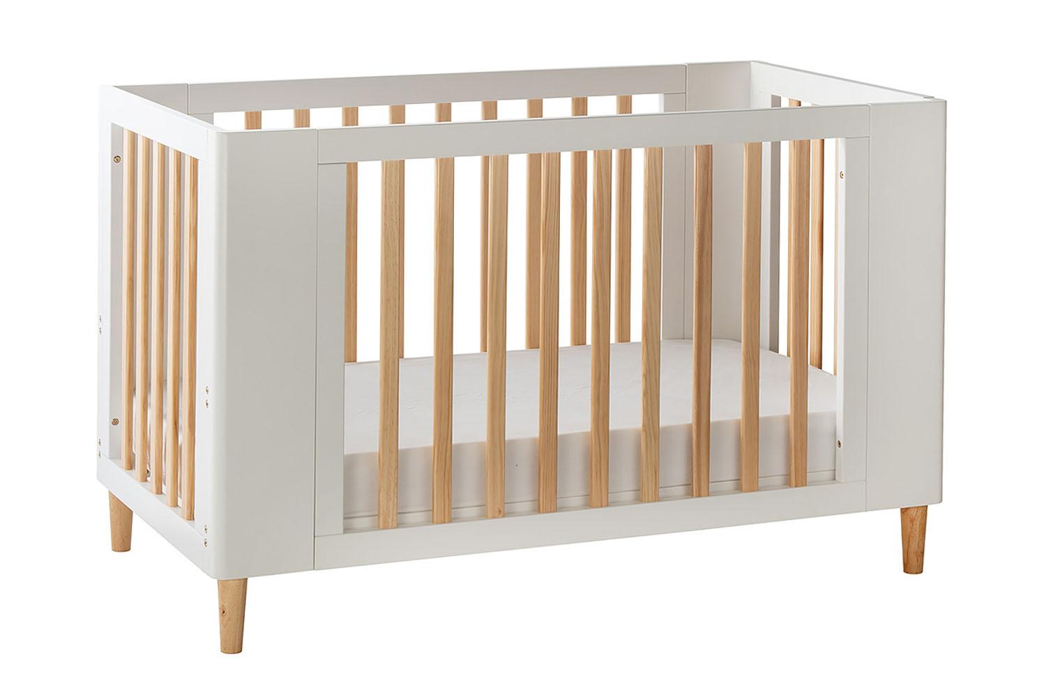 Cocoon Evoke 4 in 1 Crib, Cot Bed, Toddler Bed & Sofa | White/Natural-4