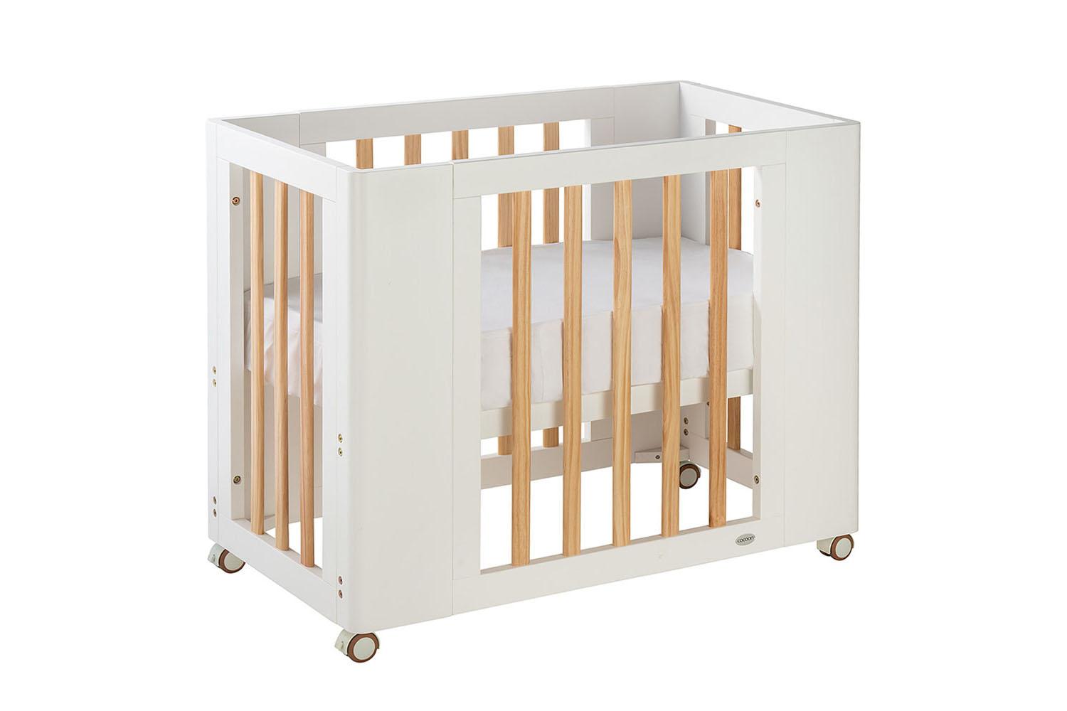 Cocoon Evoke 4 in 1 Crib, Cot Bed, Toddler Bed & Sofa | White/Natural-5