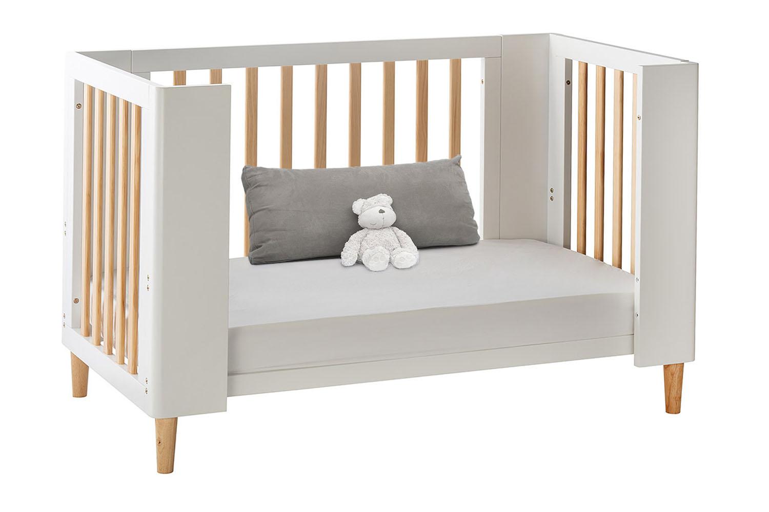 Cocoon Evoke 4 in 1 Crib, Cot Bed, Toddler Bed & Sofa | White/Natural-6