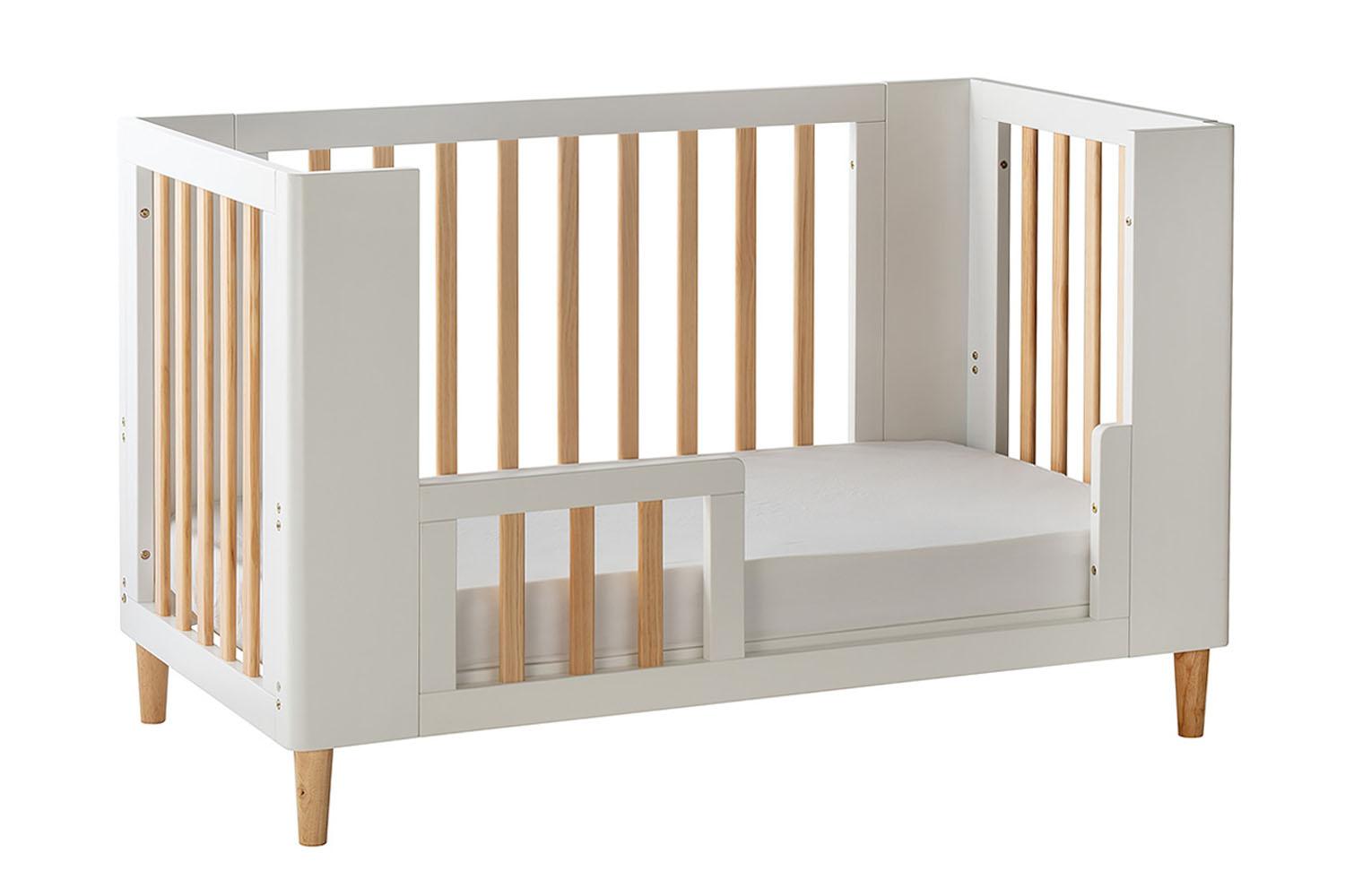 Cocoon Evoke 4 in 1 Crib, Cot Bed, Toddler Bed & Sofa | White/Natural-8