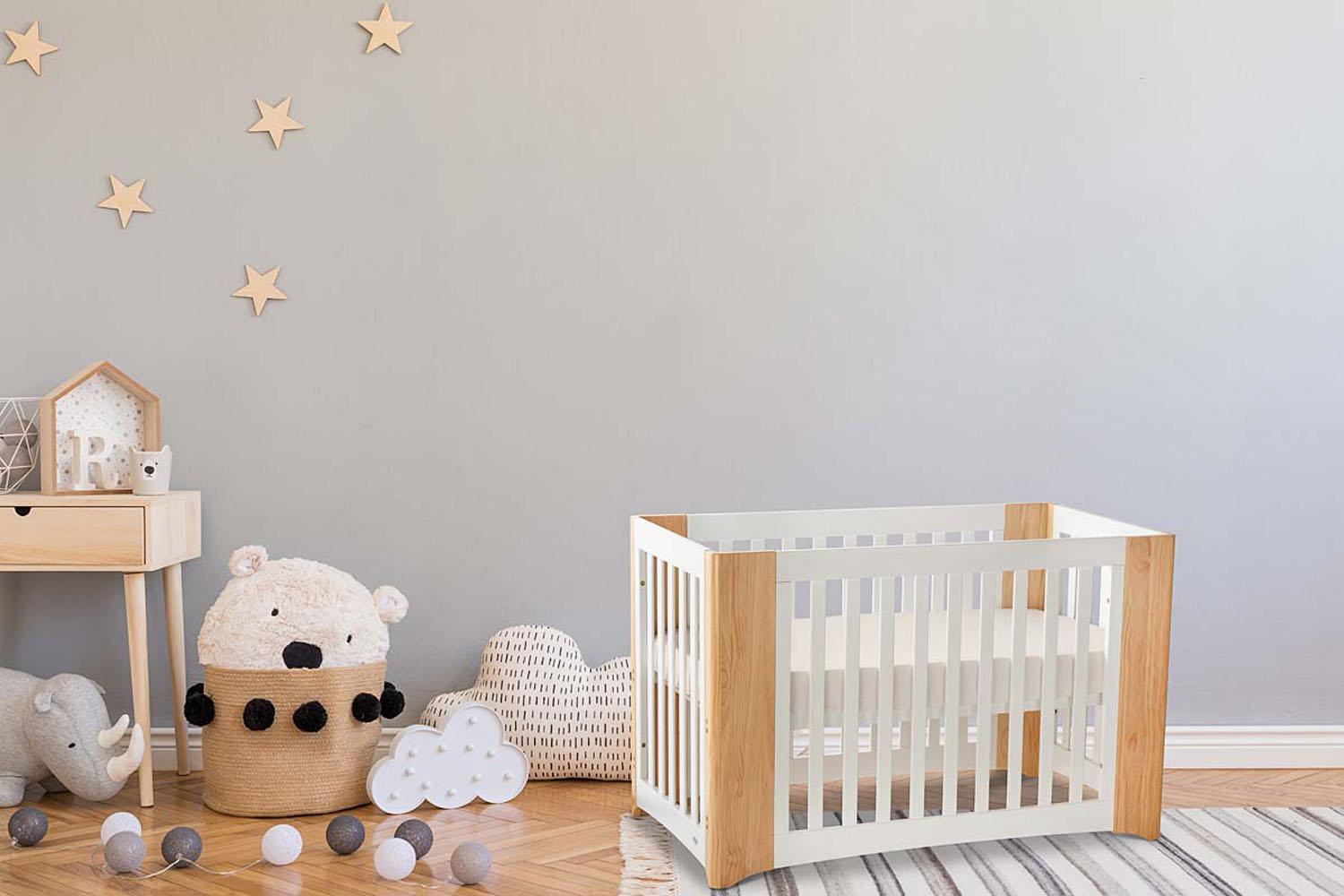 Cocoon Evoluer 4 in 1 Crib, Cot Bed, Toddler Bed & Sofa | White & Natural-9