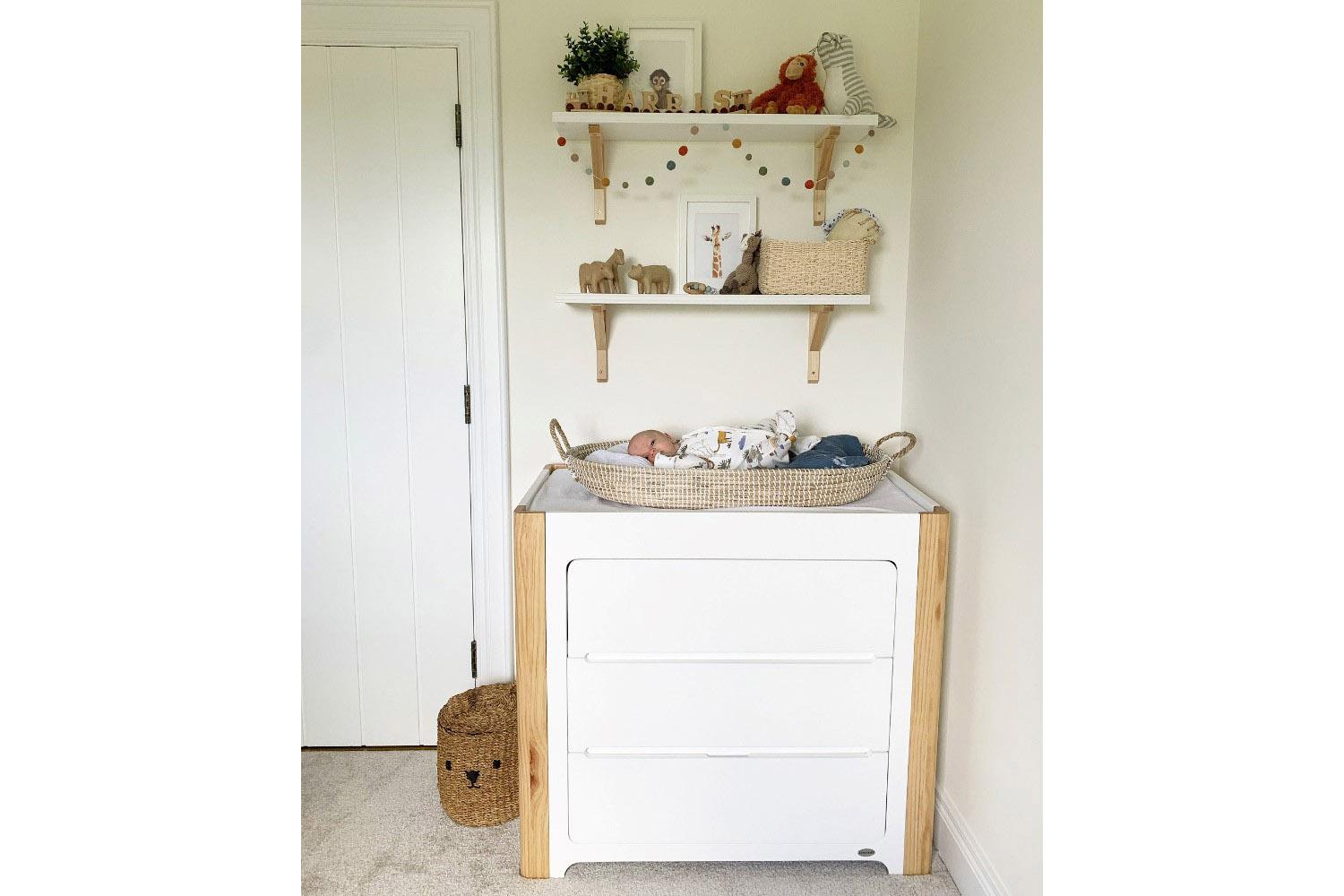Cocoon Evoluer Change Area Dresser | Dove Grey/Natural-3