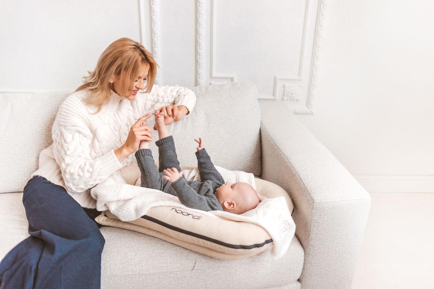 Noordi 2-in-1 Baby Nest | Arctic Blue-9