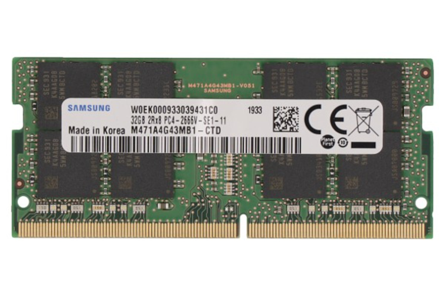 2-Power 32GB DDR4 2666MHz CL19 SODIMM Memory Module