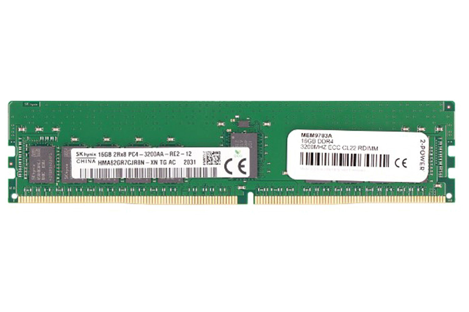 2-Power 16GB DDR4 3200MHz ECC CL22 RDIMM