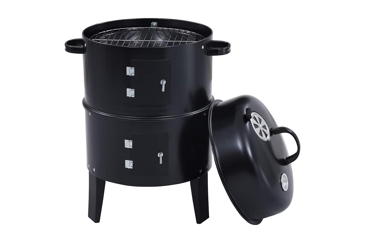 Vidaxl 3-in-1 Charcoal Smoker Bbq Grill 40x80 Cm-8