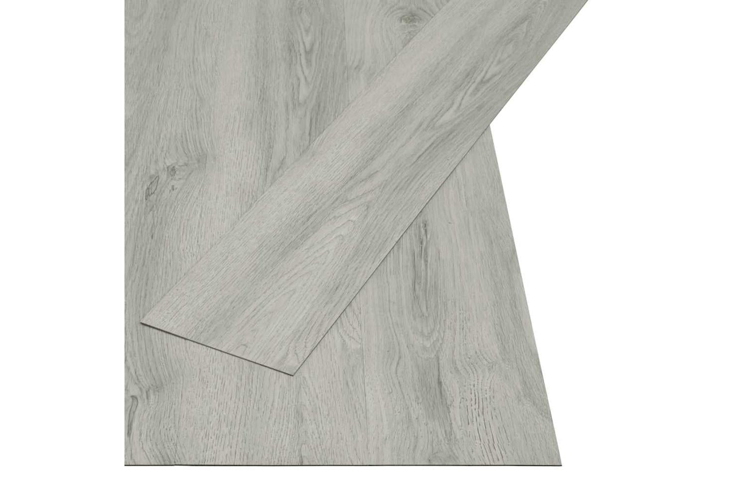 Vidaxl Self-adhesive Flooring Planks 4.46 MÂ² 3 Mm Pvc Light Grey