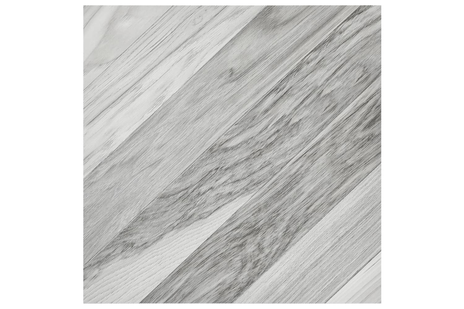 Vidaxl Self-adhesive Flooring Planks 55 Pcs Pvc 5.11 MÂ² Grey Striped-6