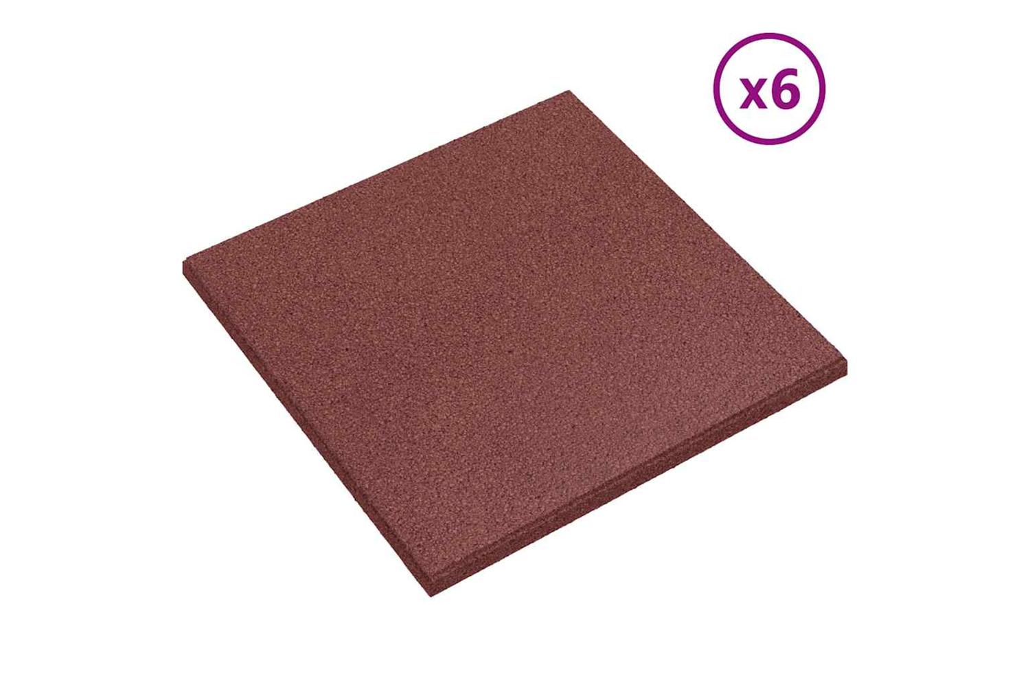 vidaXL 276271 Fall Protection Tiles 18 Pcs Rubber 50x50x3cm