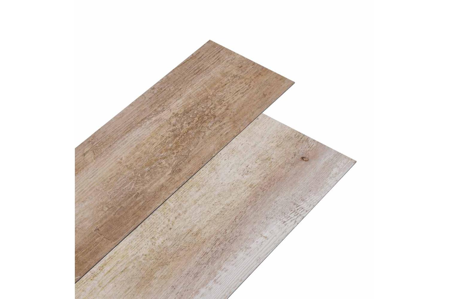 Vidaxl Self-adhesive Pvc Flooring Planks 5.21 MÂ²  2 Mm Wood Wash
