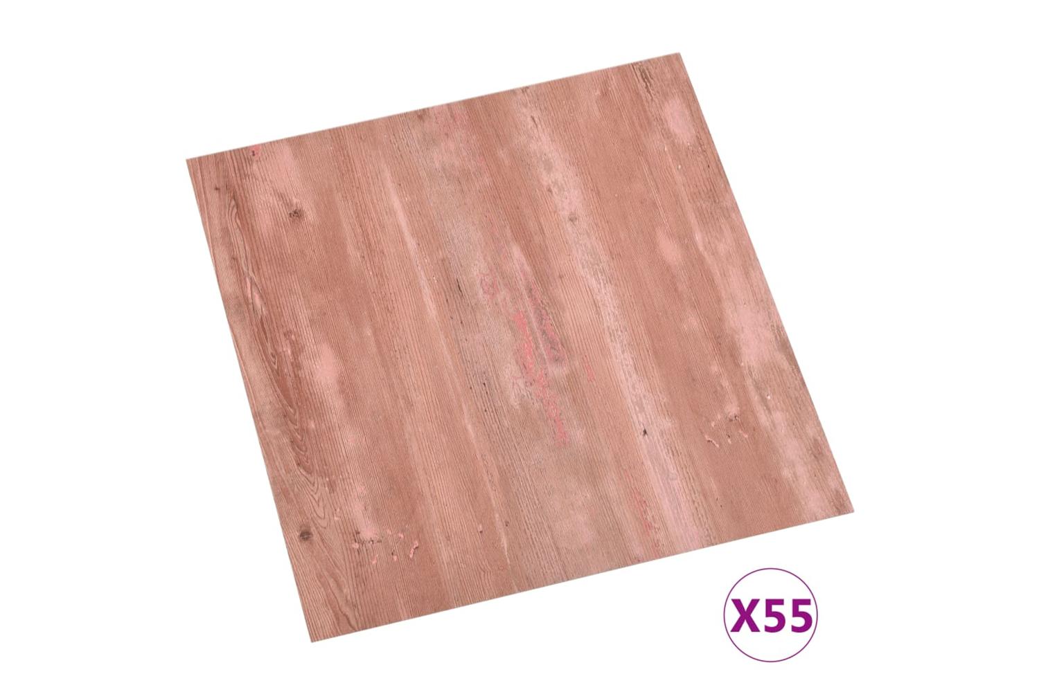 Vidaxl Self-adhesive Flooring Planks 55 Pcs Pvc 5.11 MÂ² Red