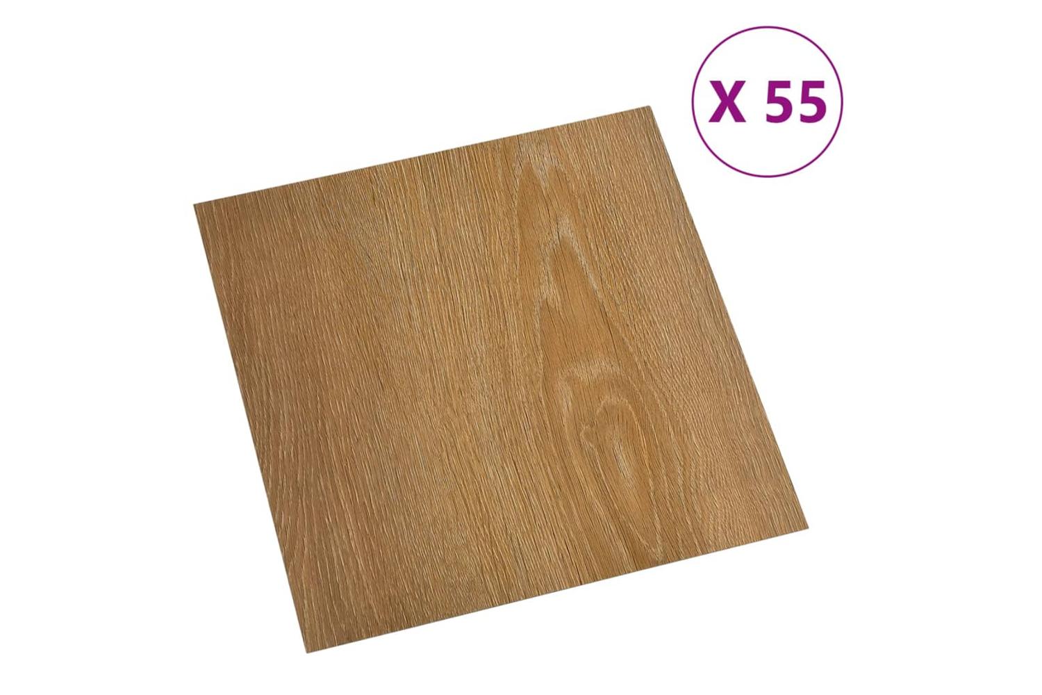 VidaXL  Self-adhesive Flooring Planks 55 Pcs Pvc 5.11 MÂ² Brown