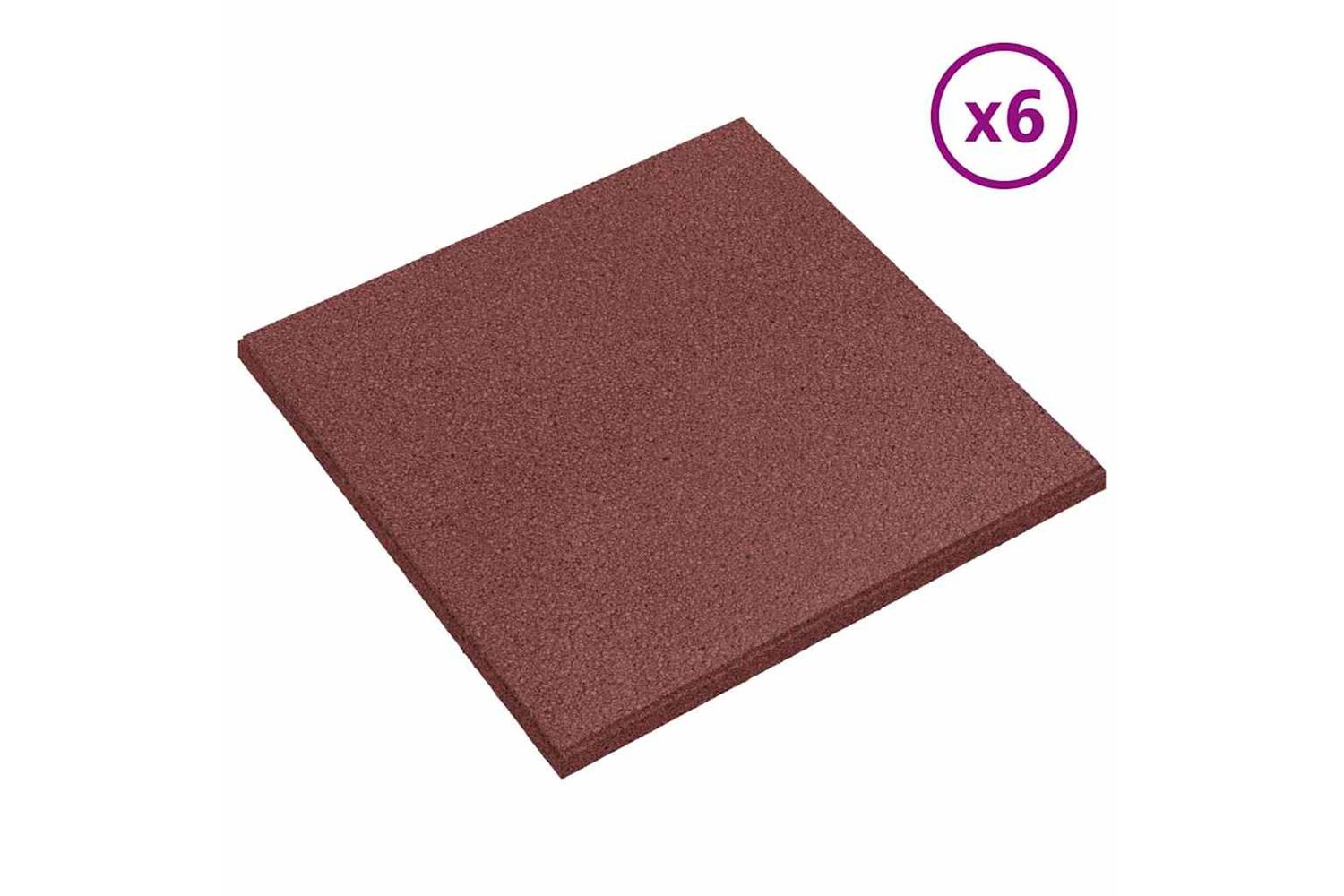vidaXL 276270 Fall Protection Tiles 12 Pcs Rubber 50x50x3cm