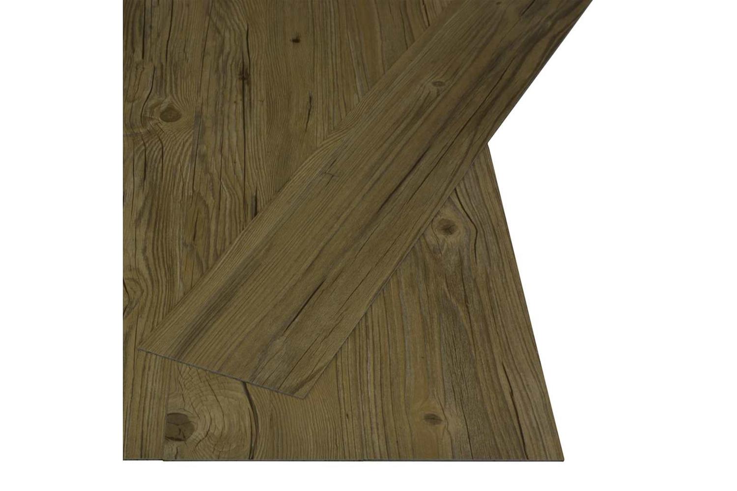 Vidaxl Self-adhesive Flooring Planks 4.46 MÂ² 3 Mm Pvc Brown