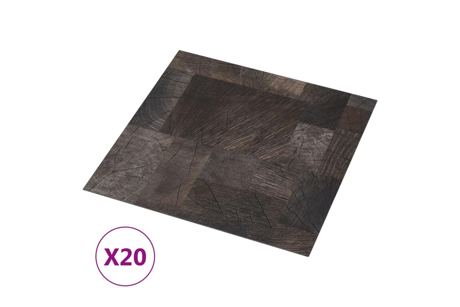 Vidaxl Self-adhesive Flooring Planks 20 Pcs Pvc 1.86 MÂ² Wood Structure-2