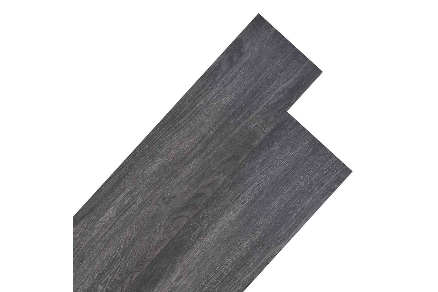 Vidaxl Non Self-adhesive Pvc Flooring Planks 5.26 MÂ² 2 Mm Black And White