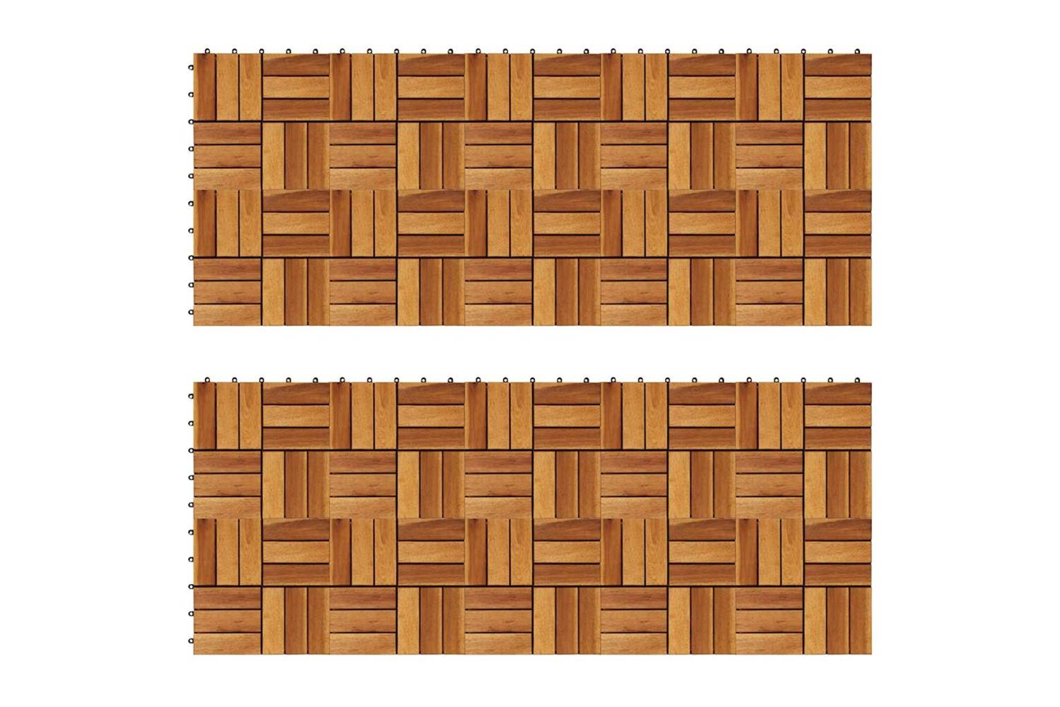 vidaXL 271792 Decking Tiles 30 X 30cm Acacia S