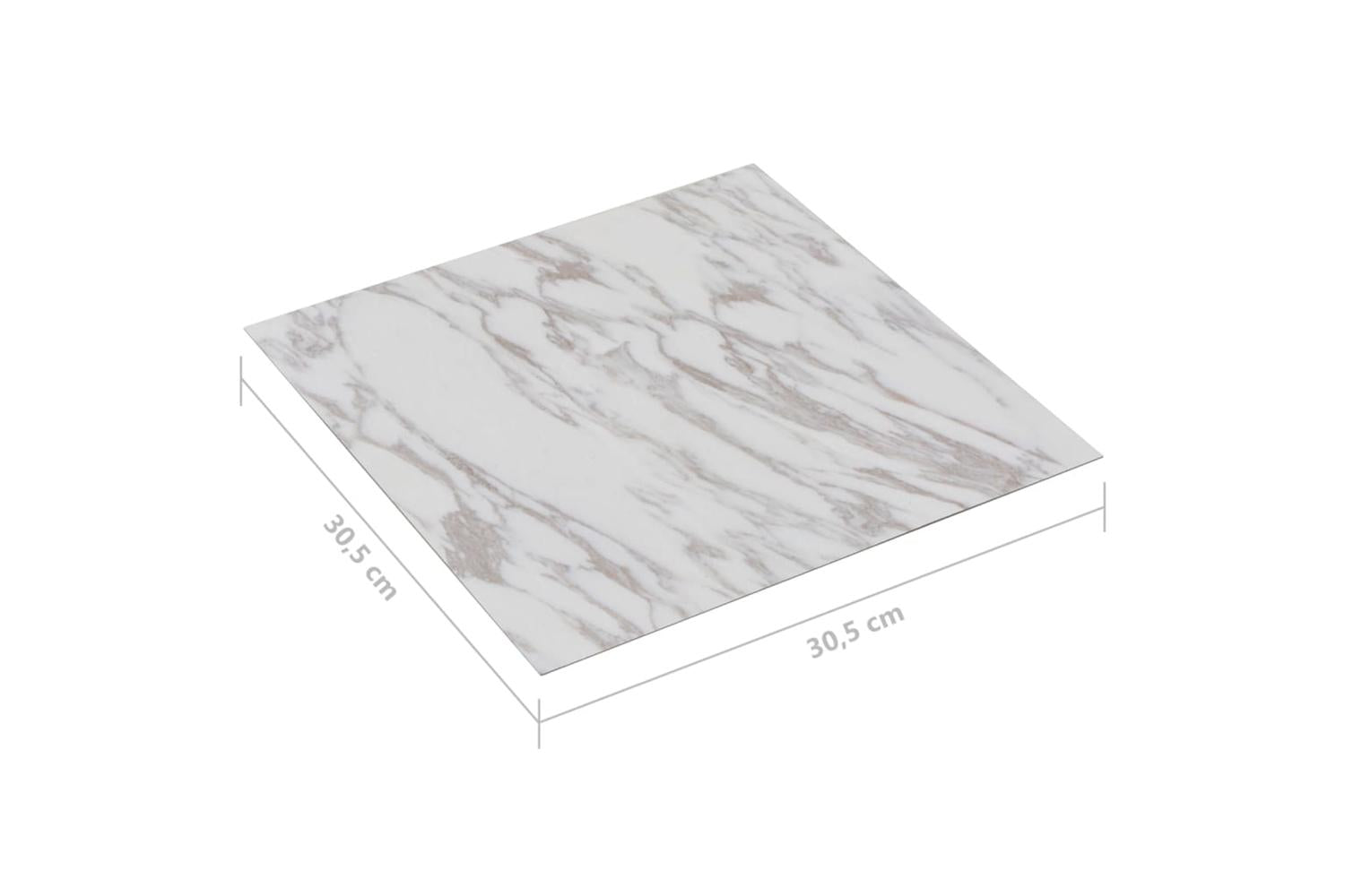 Vidaxl Self-adhesive Flooring Planks 20 Pcs Pvc 1.86 MÂ² White Marble-8