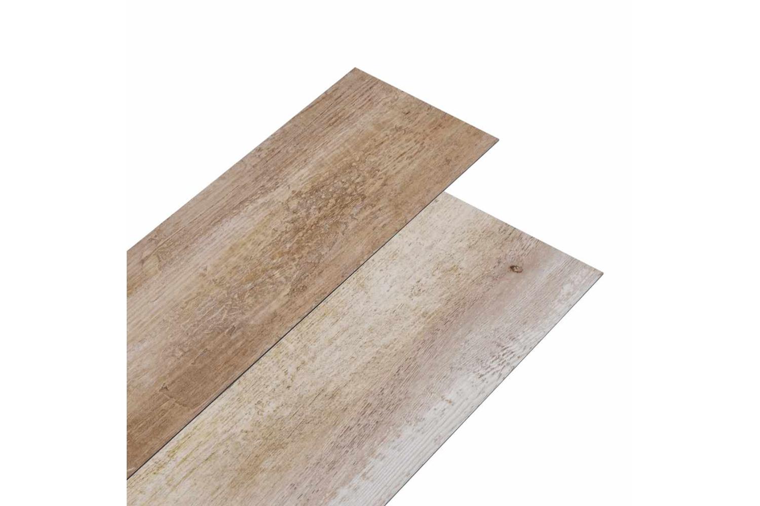 Vidaxl Pvc Flooring Planks 5.02 MÂ² 2 Mm Self-adhesive Wood Wash
