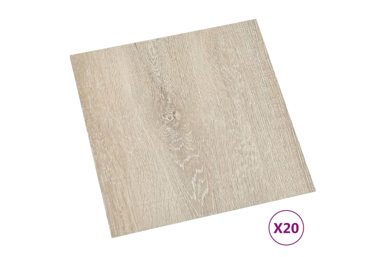 Vidaxl Self-adhesive Flooring Planks 20 Pcs Pvc 1.86 MÂ² Beige-2
