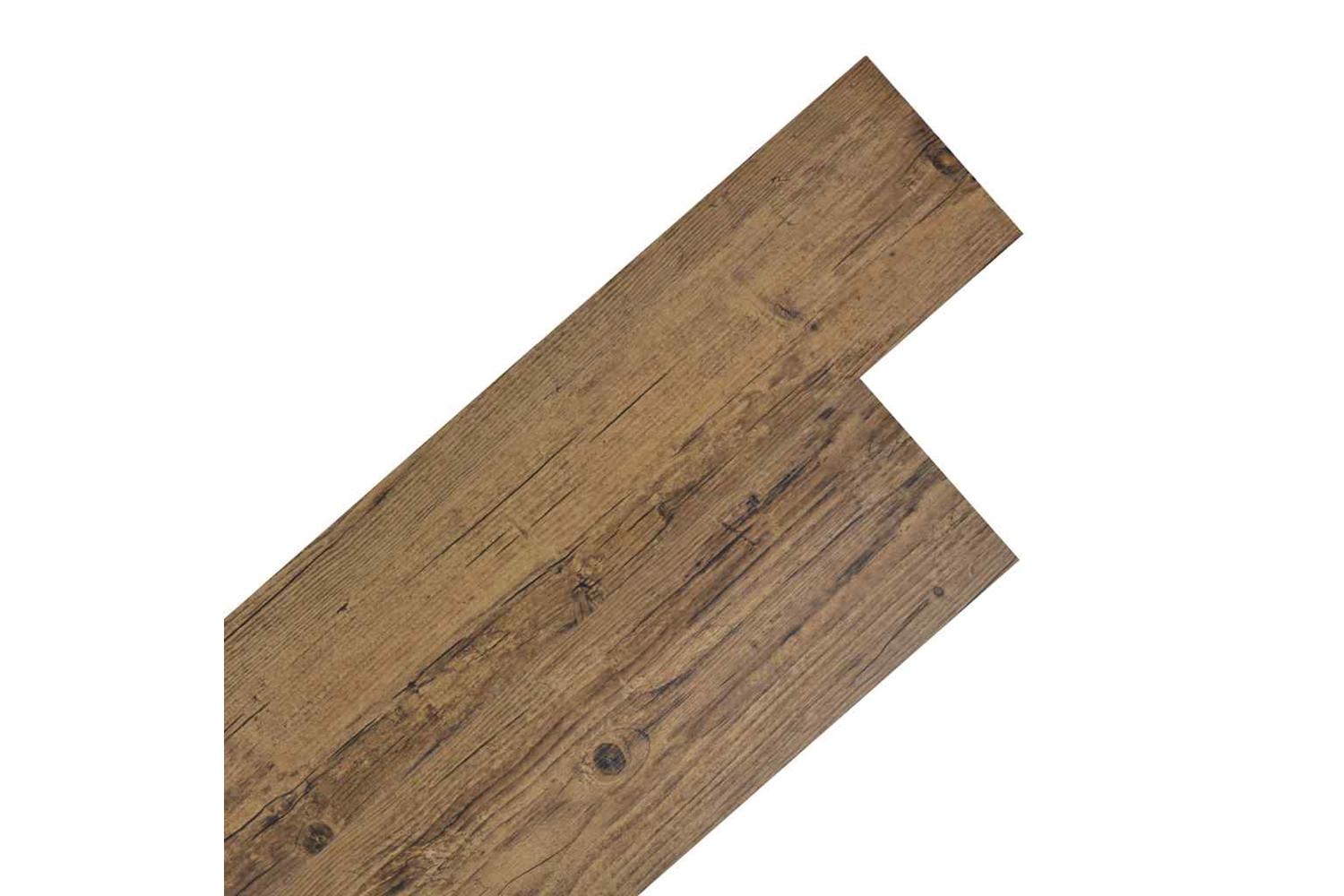 Vidaxl Self-adhesive Pvc Flooring Planks 5.02 MÂ² 2 Mm Walnut Brown