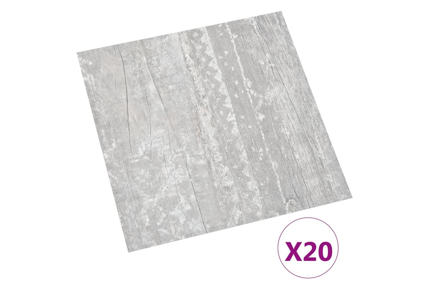 Vidaxl Self-adhesive Flooring Planks 20 Pcs Pvc 1.86 MÂ² Grey