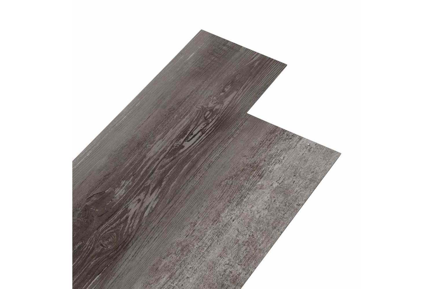 Vidaxl Pvc Flooring Planks 5.02 MÂ² 2 Mm Self-adhesive Striped Wood