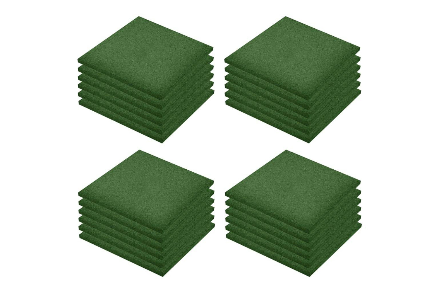 Vidaxl 3053182 Fall Protection Tiles 24 Pcs Rubber 50x50x3 C-2