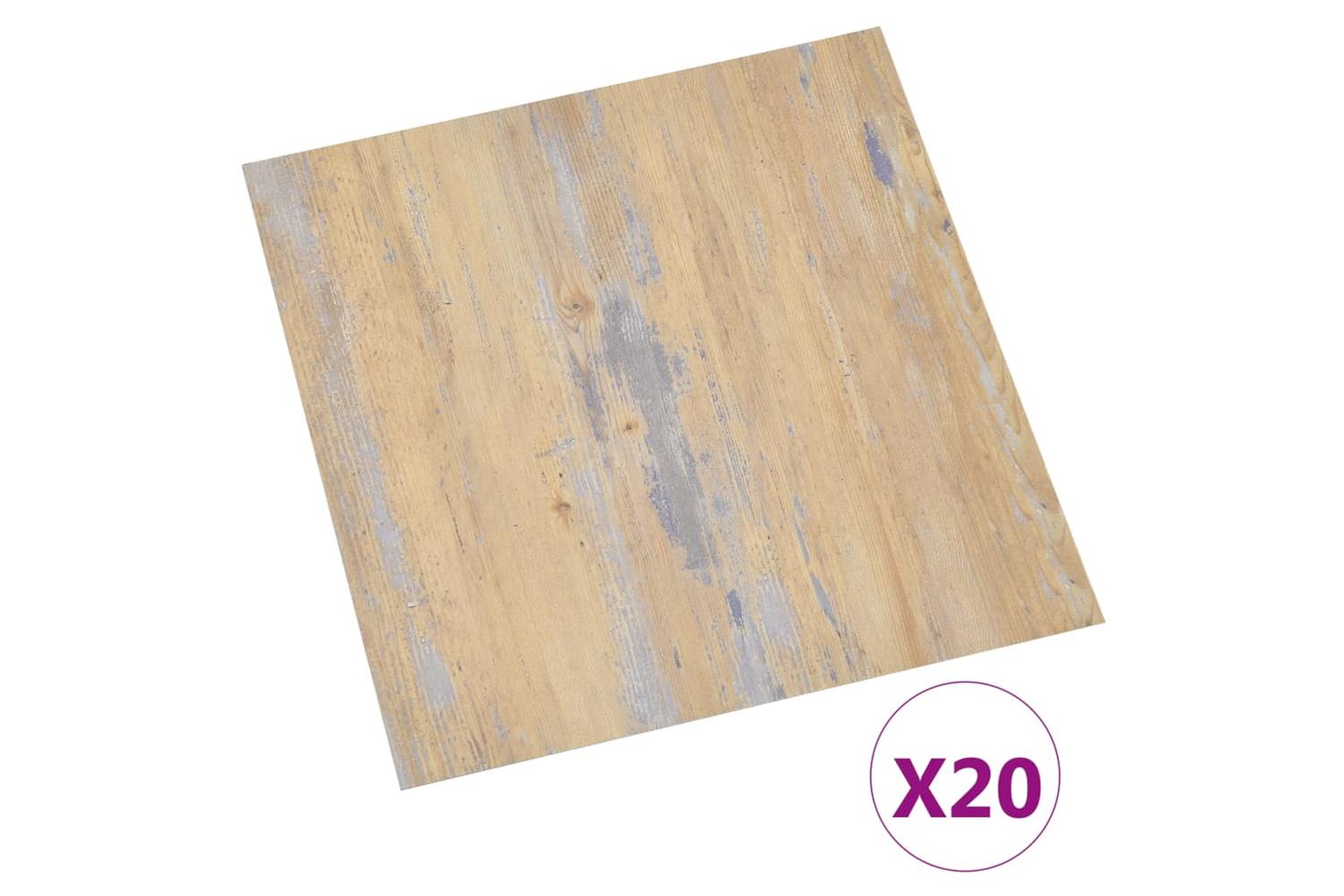 Vidaxl Self-adhesive Flooring Planks 20 Pcs Pvc 1.86 MÂ² Brown