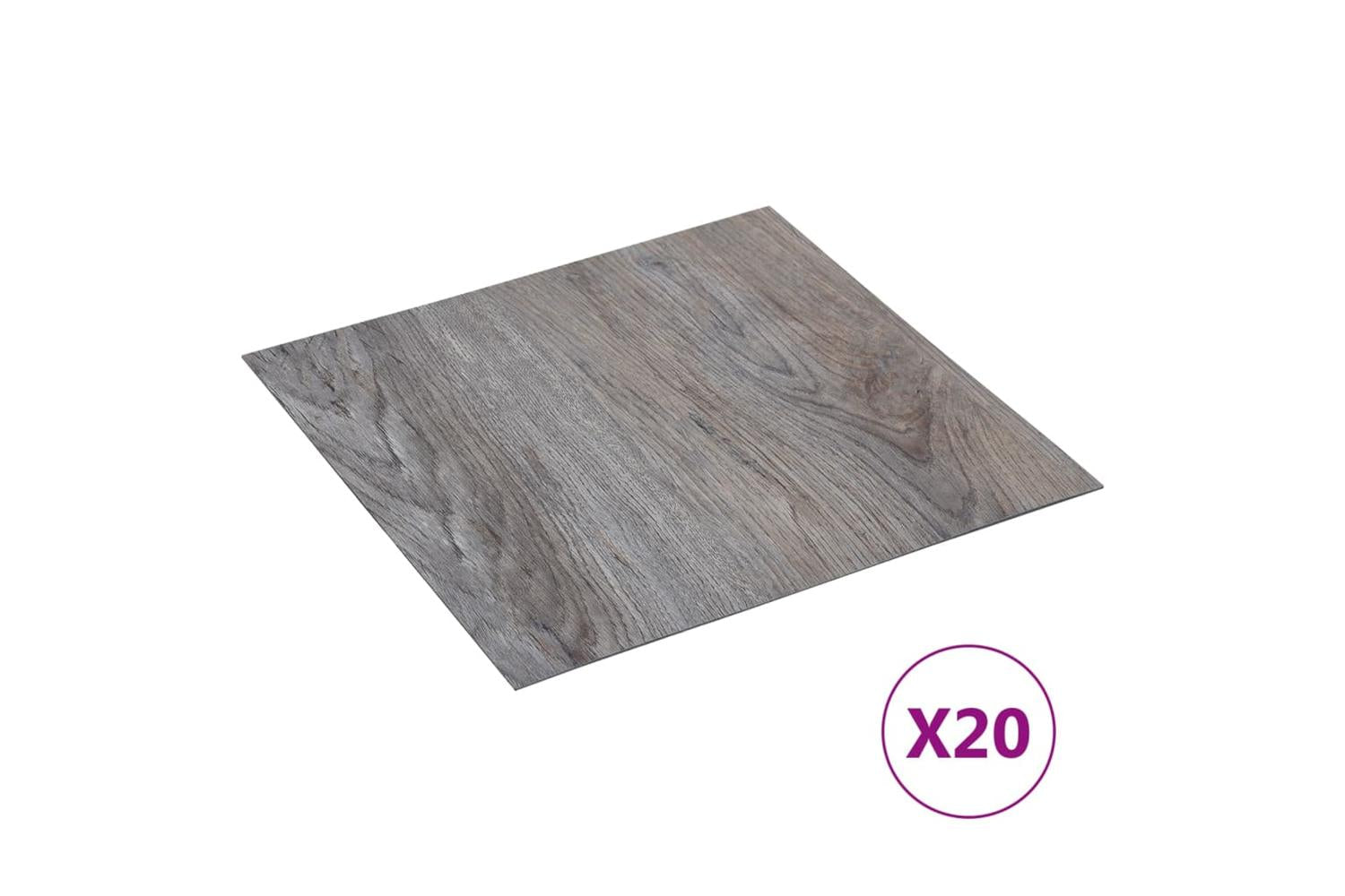 Vidaxl Self-adhesive Flooring Planks 20 Pcs Pvc 1.86 MÂ² Light Brown