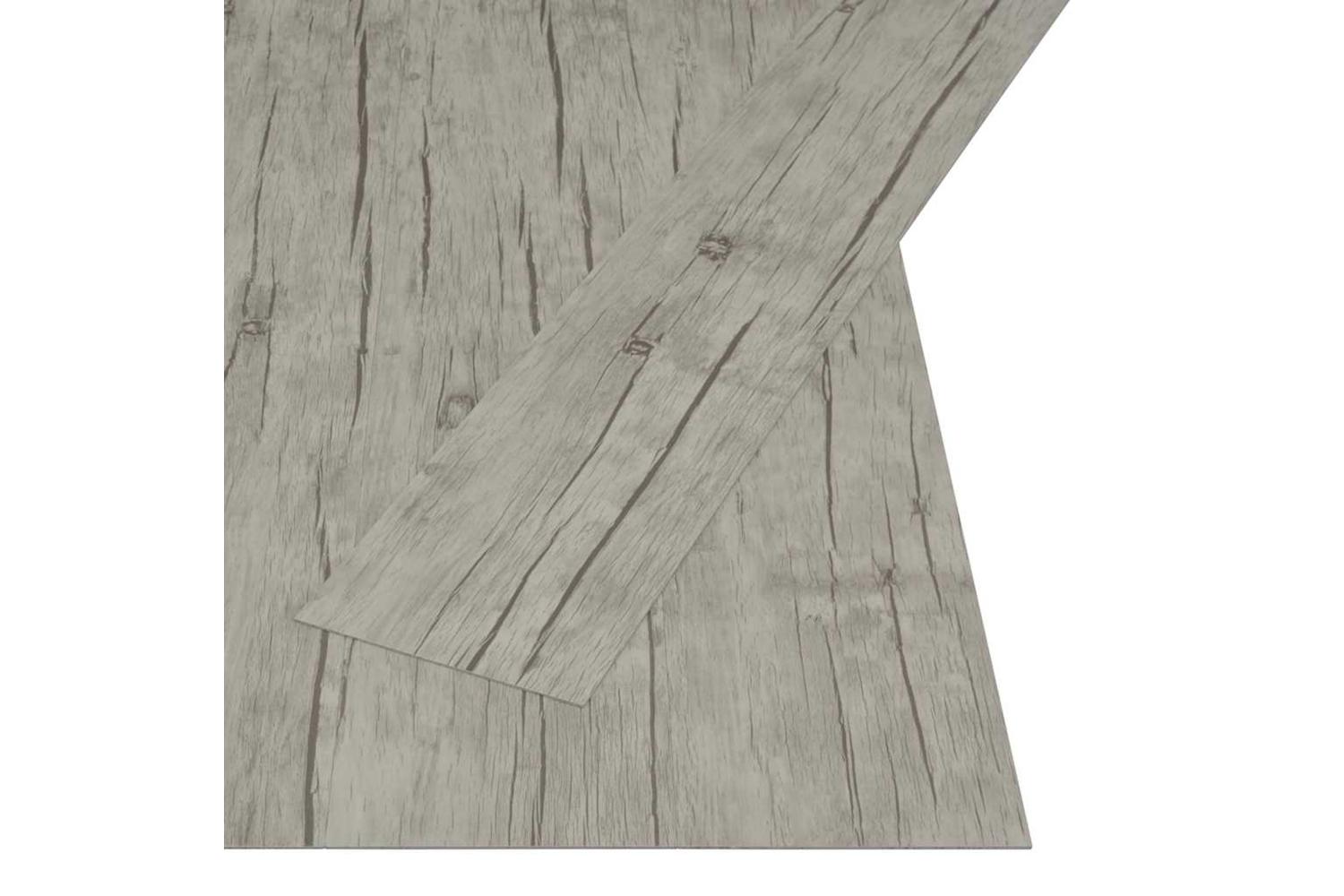 Vidaxl Self-adhesive Flooring Planks 4.46 MÂ² 3 Mm Pvc Oak Washed