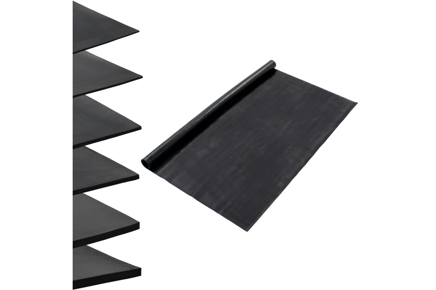 vidaXL 143956 Floor Mat Anti-slip Rubber 1.2x5 M 1mm Smooth