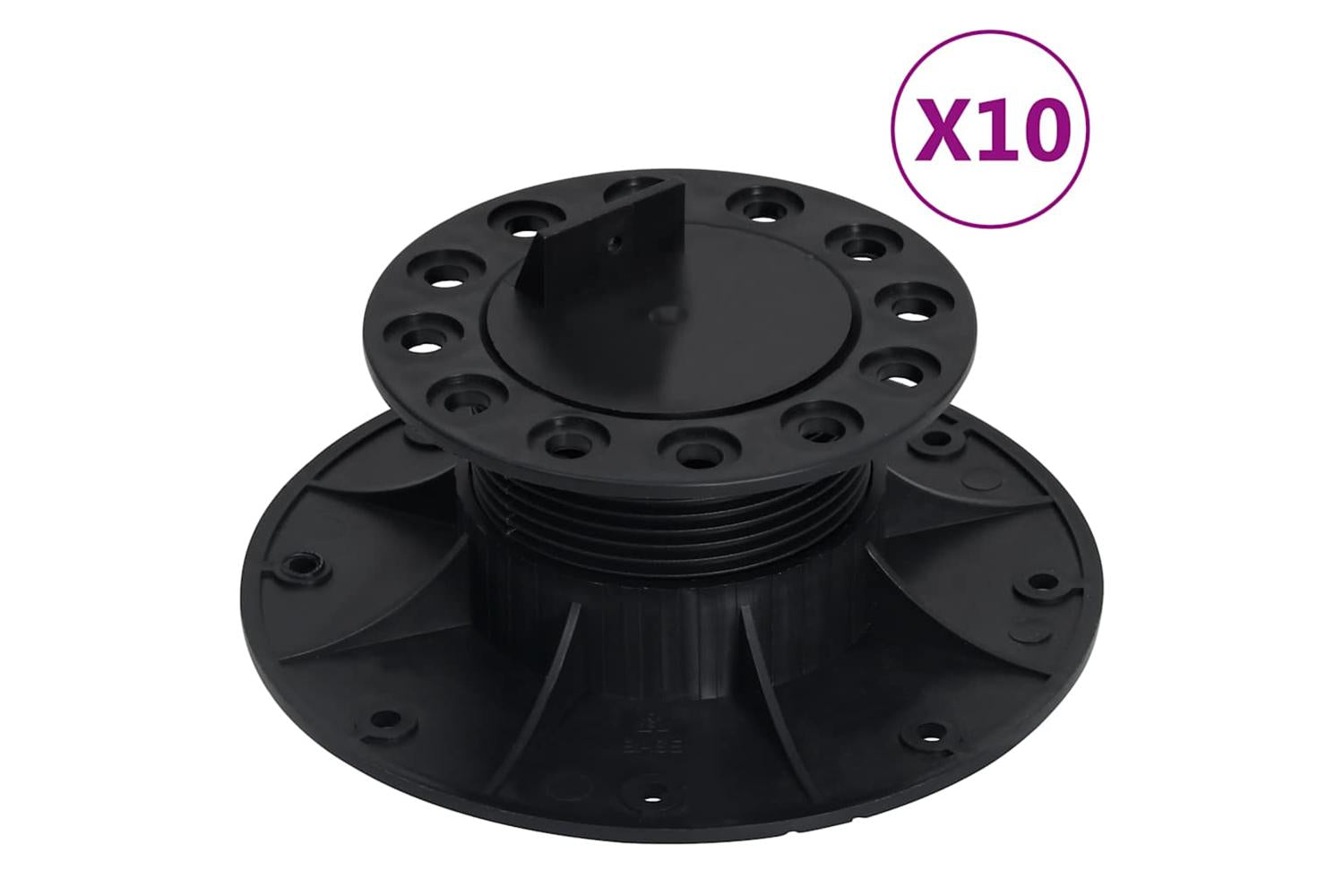 vidaXL 149009 Adjustable Feet For Decking 10 Pcs 60-88mm