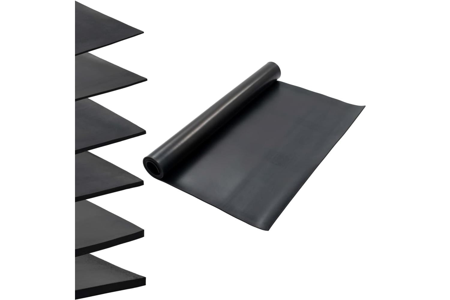 vidaXL 143962 Floor Mat Anti-slip Rubber 1.2x2 M 6mm Smooth