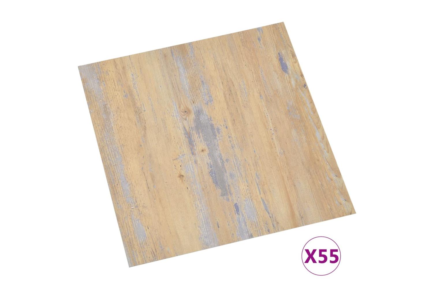 Vidaxl Self-adhesive Flooring Planks 55 Pcs Pvc 5.11 MÂ² Brown-2