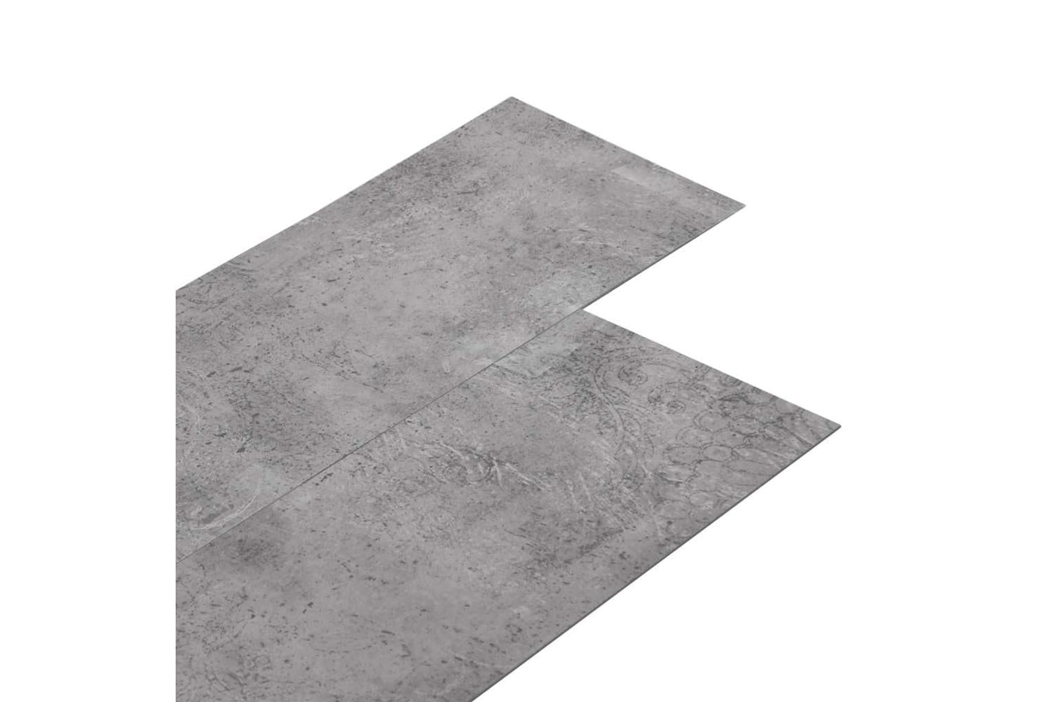 Vidaxl Pvc Flooring Planks 4.46 MÂ² 3 Mm Self-adhesive Cement Brown